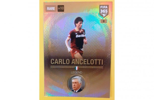 Carlo Ancelotti AS Roma Rare Legend focis krtya Panini FIFA 2017