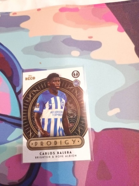 Carlos Baleba Topps Deco rookie focis krtya Brighton