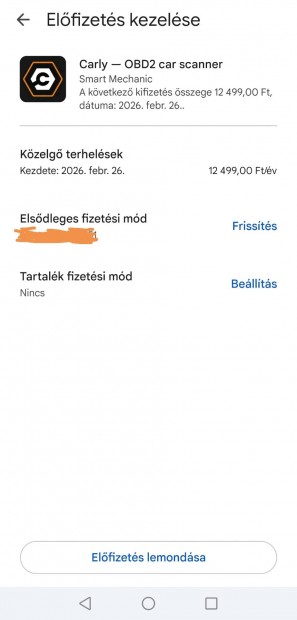 Carly OBD2 autdiagnosztikai eszkz, hibakd olvas