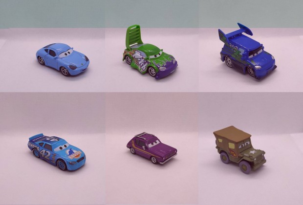 Cars Verdák Szárny DJ Cal Weather Gremlin Órmester Sally Carrera autók