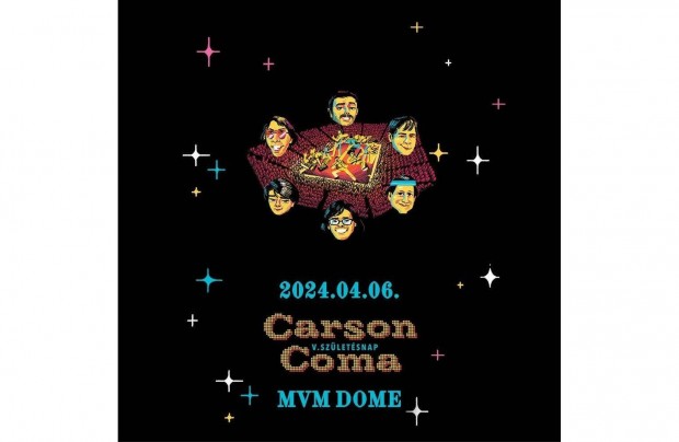 Carson Coma (04.06.) szletsnapi koncert lljegy 4 db