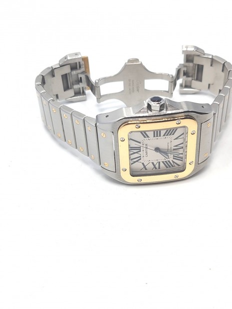 Cartier Santos 100 XL gold&steel (arany acl) 