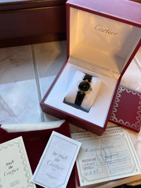 Cartier Vermeil Vendome Lady ni full set elad