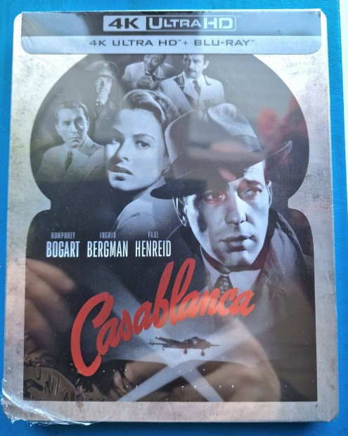 Casablanca (4K UHD és BD) steelbook blu-ray
