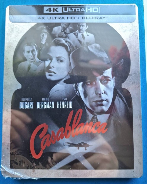 Casablanca (4K UHD és BD) steelbook blu-ray