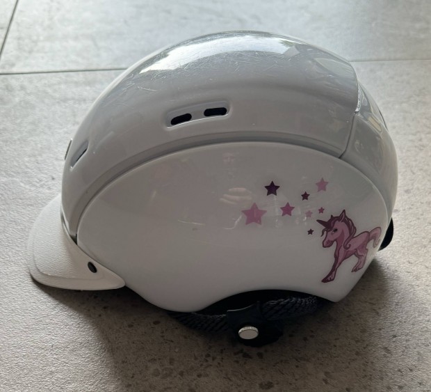 Casco mini XS, lny biciklis sisak white/pink