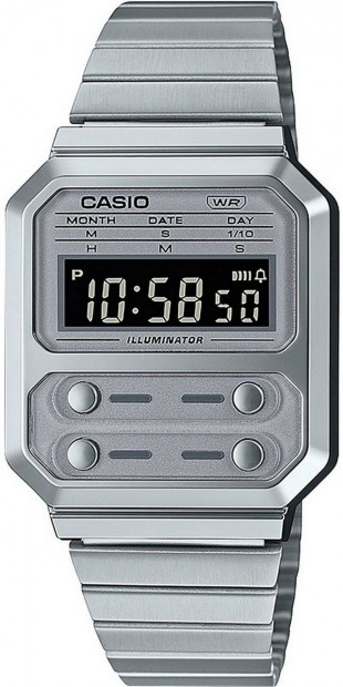 Casio A100WE retro quartz karra - j, flis