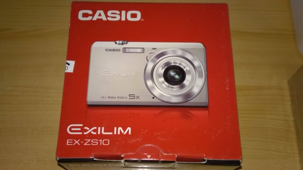 Casio EX-ZS10 kbel, doboz