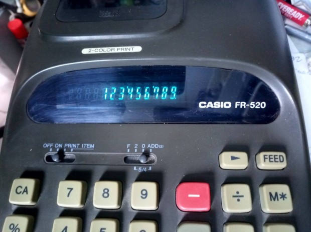 Casio FR-520 szalagos szmolgp