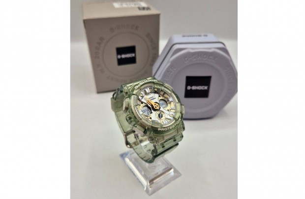 Casio G-Shock GMA-S120GS-3A karra, 46mm, zld, hasznlt