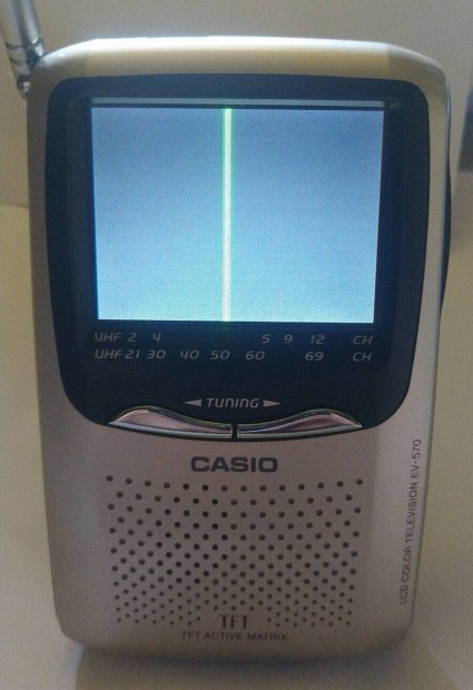 Casio hordozhat szines mini lcd tv