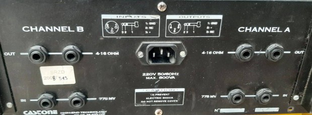 Castone 2x300w erősítő