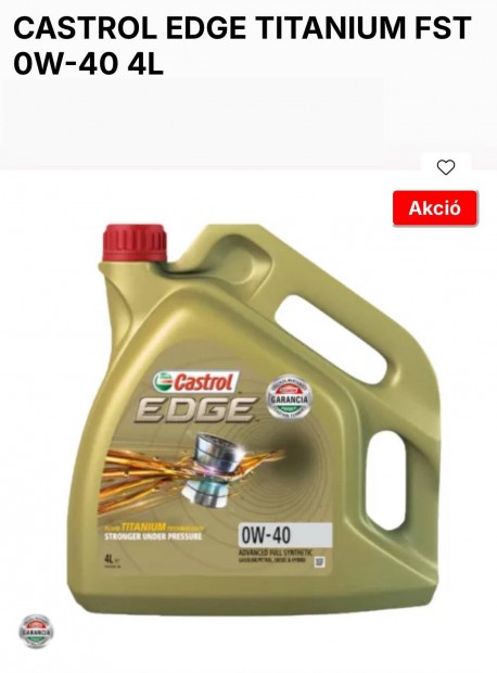 Castrol EDGE 0W-40 ACEA C3