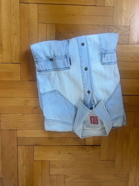Casucci Jeans koptatott farmer ing XL