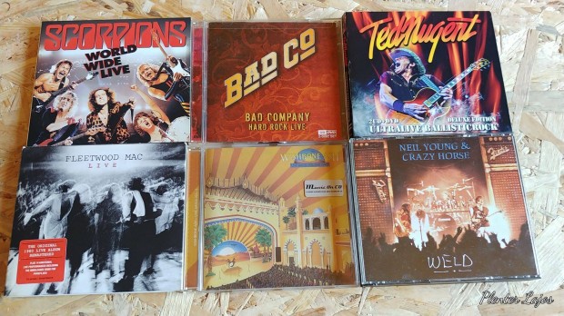 Cd, dvd, blu-ray lemezek, rock, metal