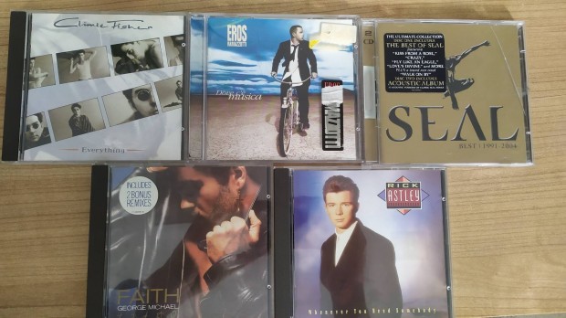 Cd lemezek, George Michael, Seal, Rick Astley