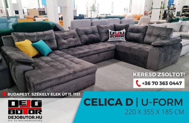 Celica sarok gray kanap szivacsos lgarnitra 220x355x185 cm ualak