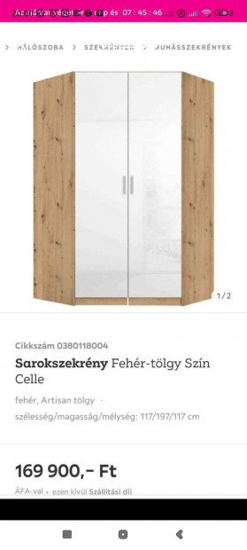 Celle sarokszekrny