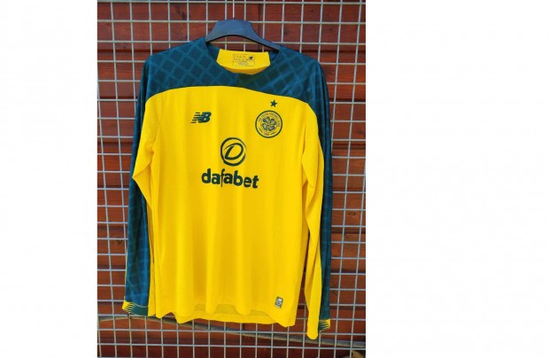 Celtic sárga zöld eredeti New Balance 2019-2020 hosszú ujjú mez