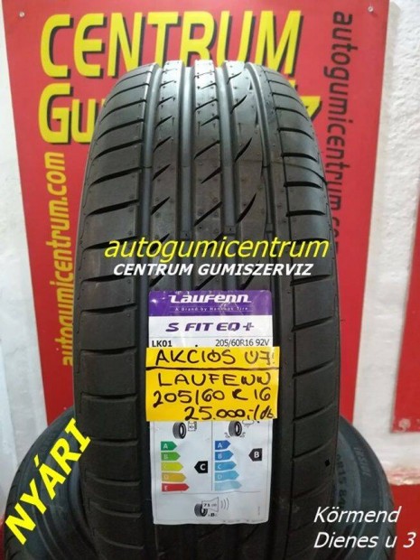 Centrum Gumiszerviz -205/60r16 Laufenn nyri gumik