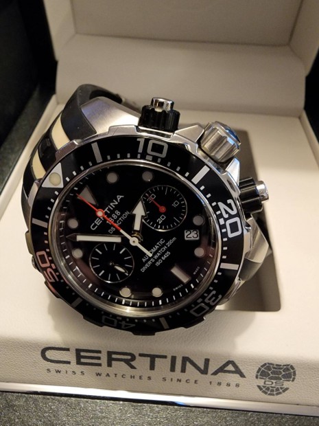 Certina DS Action automata cronograph,45mm, mint egy Omega, Breitling