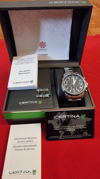 Certina, chronograph, karra, elad, csere.