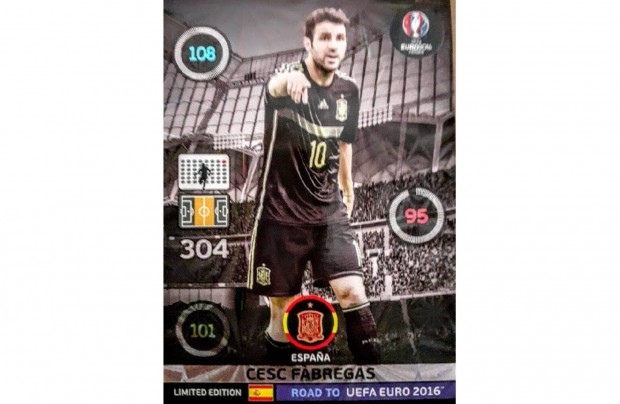 Cesc Fabregas Spanyolorszg Limited focis krtya Road to Euro 2016