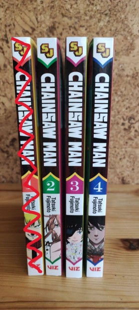 Chainsaw Man 2-3-4. ktet angol nyelv manga