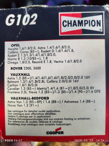 Champion G102 olajszr 