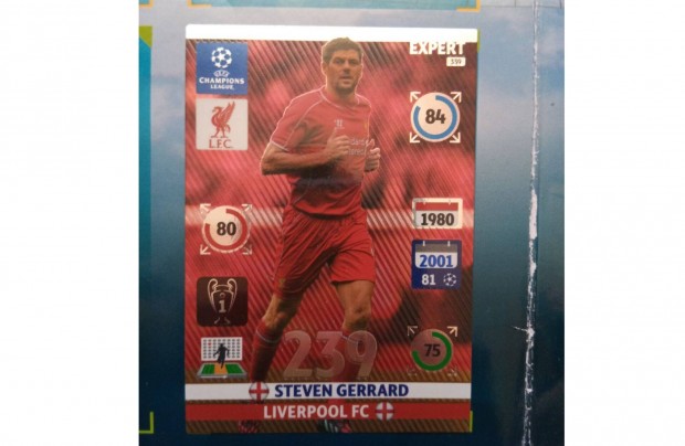 Champions League 2014-2015 Adrenalyn XL Steven Gerrard krtya