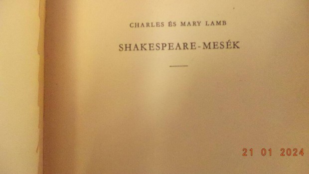Charles s Mary Lamb: Shakespeare mesk