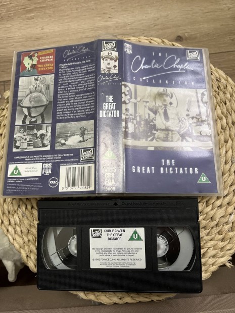 Charlie Chaplin the diktator vhs angol