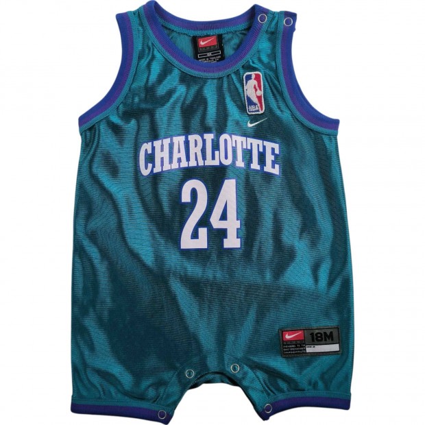 Charlotte Hornets Jamal Mashburn Nike NBA mez/body gyerek 18 hónapos