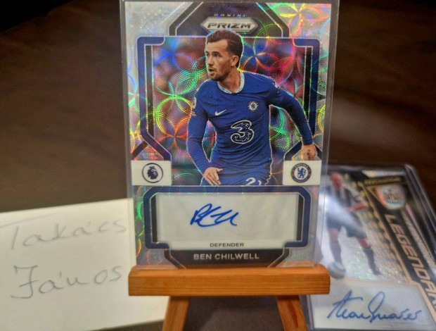 Chelsea Ben Chilwell Panini Prizm alirt krtya lap