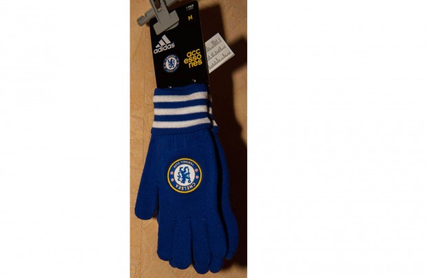 Chelsea FC eredeti adidas kttt keszty S s M mret!