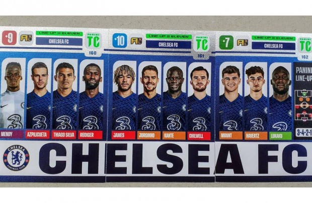 Chelsea Line Up Eleven hrom focis krtya Panini Top Class 2022