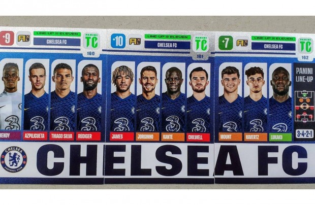 Chelsea Line Up Eleven hrom focis krtya Panini Top Class 2022