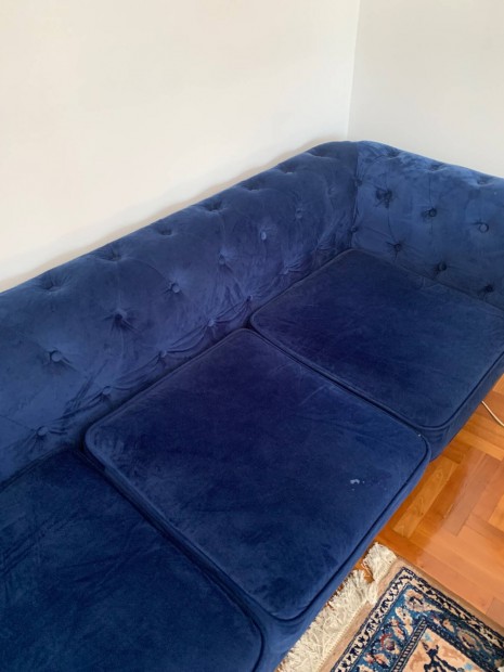 Chesterfield Bársony kanapé eladó