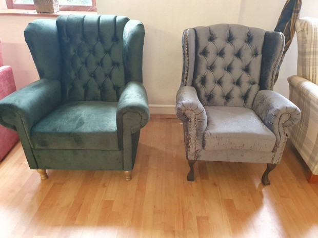 Chesterfield fotel,bársony,újonnan,garanciával