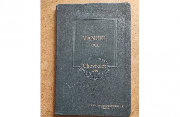 Chevrolet 1929 kezel�si �zemeltet�si �tmutat�