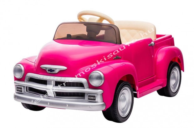 Chevrolet 3100 Pickup pink egyszemlyes eredeti elektromos kisaut