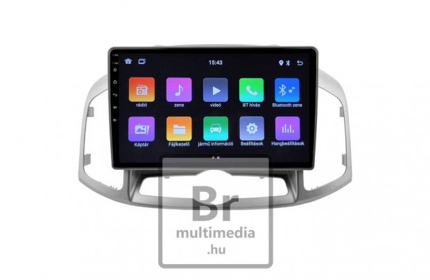 Chevrolet Captiva Android Carplay Rádió Multimédia Navigáció Kijelző