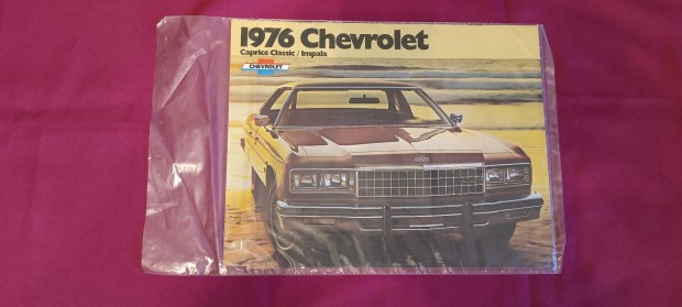 Chevrolet Impala Caprice Classic 1976 eredeti prospektus lers 