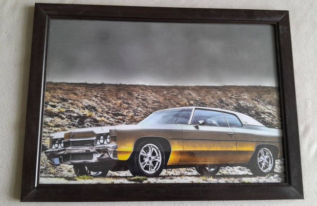 Chevrolet Impala keretezett dekorkp 20x30cm