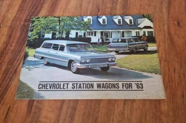 Chevrolet Station Wagons USA Prospektus 1963 BEL Air Impala Nova STB