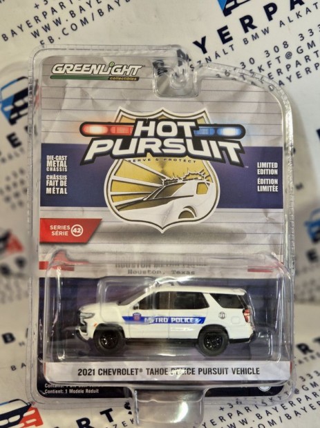 Chevrolet Tahoe Police Pursuit Vehicle (2021) -  Greenlight - 1:64