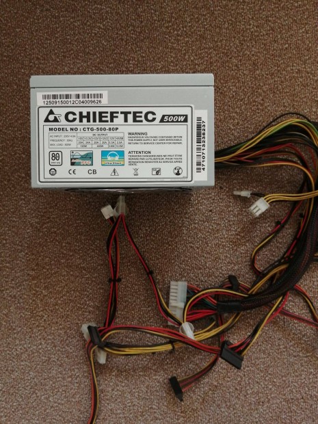 Chieftec 500W CTG-500-80P tpegysg asztali szmtgphez