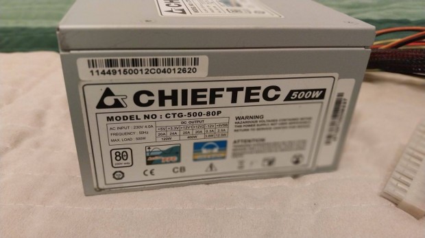 Chieftec 500W-os tpegysg