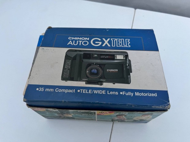 Chinon Auto Gx tele fényképezögép dobozos