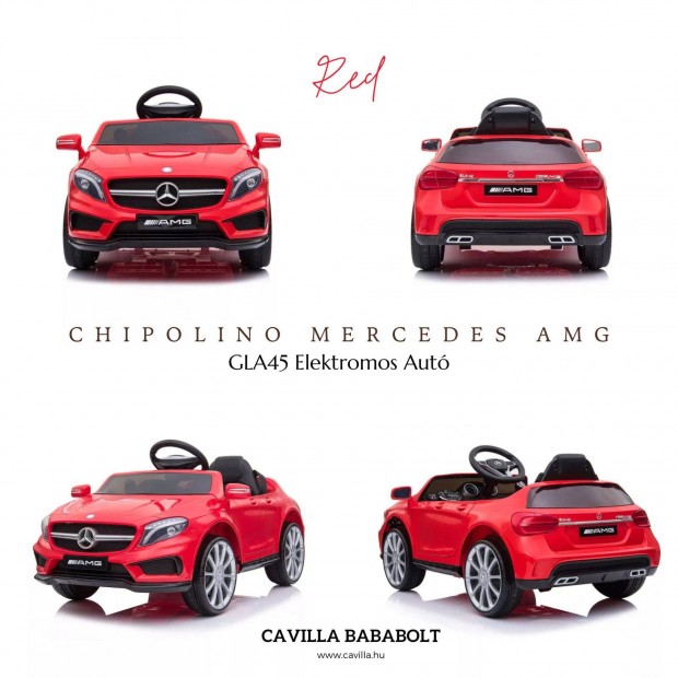 Chipolino Mercedes AMG GLA45 Elektromos Aut - RED